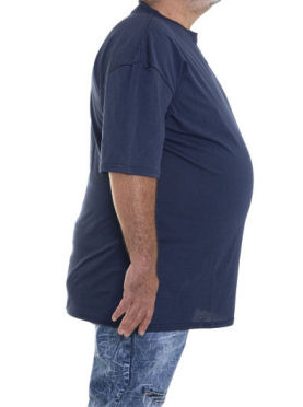 Big Size Navy Blue T‑Shirts for Big Men - Profile