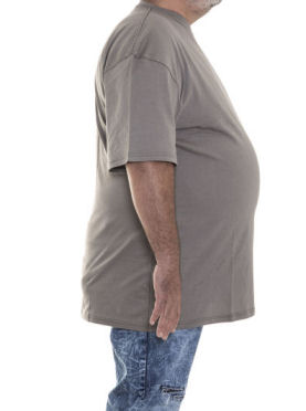 Big Size Taupe T‑Shirts for Big Men - Profile