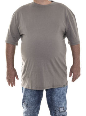 Big Size TaupeT‑Shirts for Big Men -Front