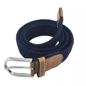 Big Size Leather and Spandex Belt for Big Men